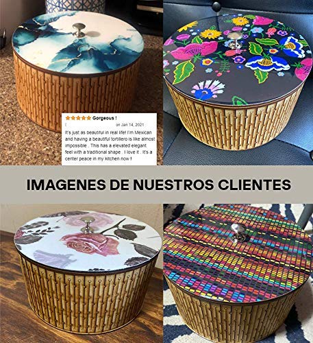 Tortillero Térmico Hecho A Mano Linea: Mármol