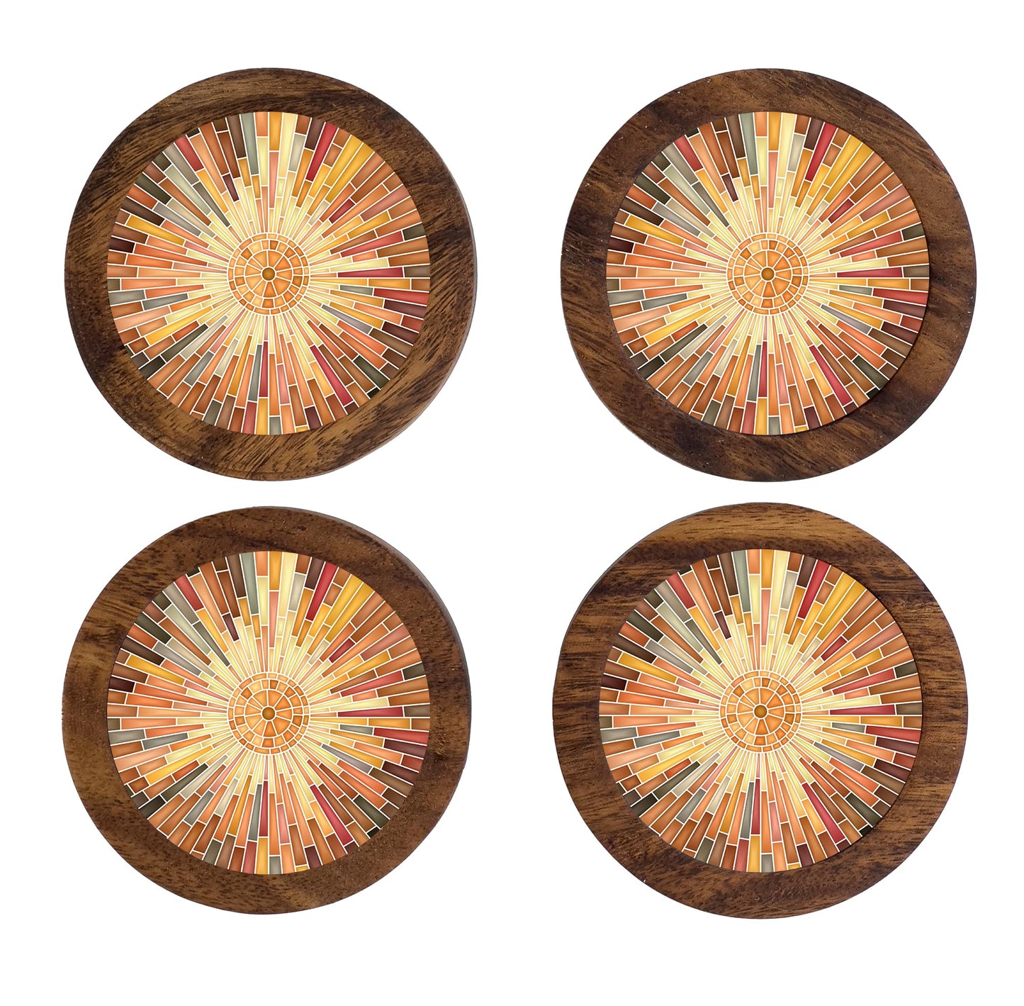Imagen de tortillero artesanal – juego de 4 portavasos artesanales, coasters hechos a mano. modelo: italiano | hecho a mano en méxico artesanal mexicano