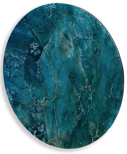 Tabla Redonda Para Quesos, Botanas Y Carnes Frias Hecha A Mano. Modelo Piedra Jade Imperial | Hecho a mano en México
