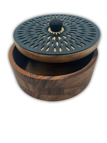 Tortillero Tallado Artesanalmente En Parota. Diseño: Mandala