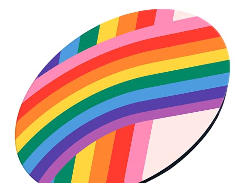 Tabla Redonda Para Quesos, Botanas Y Carnes Frias Hecha A Mano. Modelo Arcoiris Para Lgbtq Pride | Hecho a mano en México