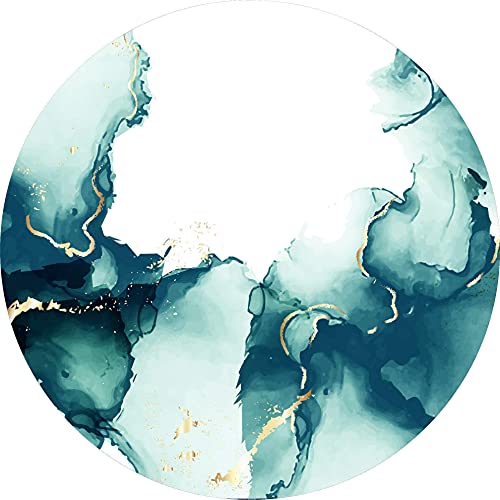 Tabla Redonda Para Quesos, Botanas Y Carnes Frias Hecha A Mano. Modelo Mármol Verde | Hecho a mano en México