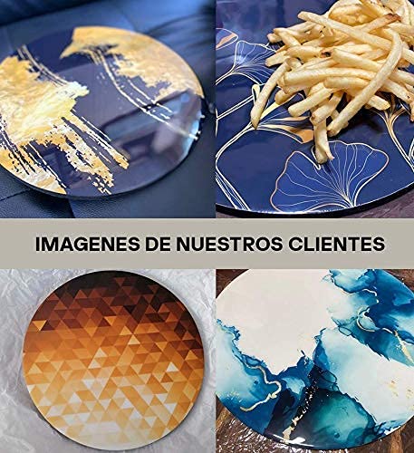 Tabla Redonda Para Quesos, Botanas Y Carnes Frias Hecha A Mano. Modelo Monstera | Hecho a mano en México