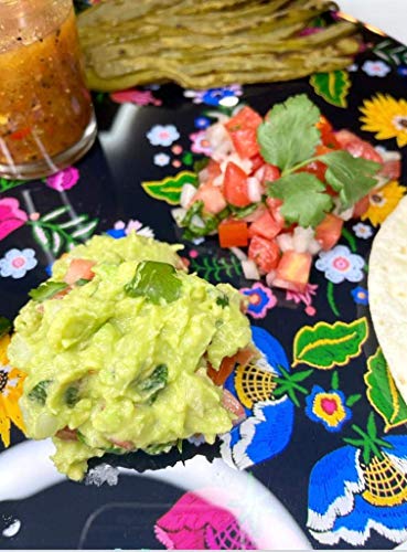 Tabla Redonda Para Quesos, Botanas Y Carnes Frias Hecha A Mano. Modelo Crisantemos | Hecho a mano en México
