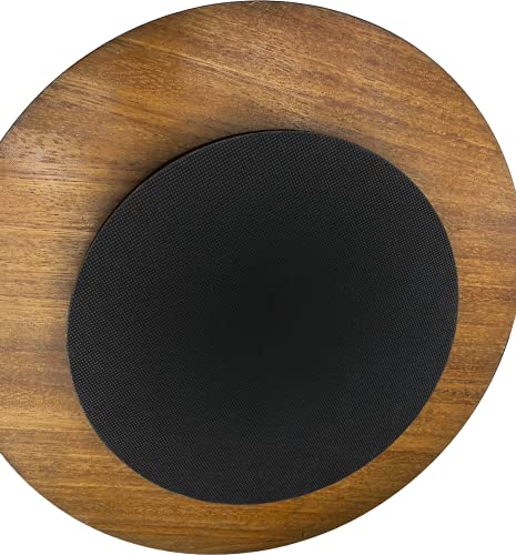 Charola Giratoria De Madera - Lazy Susan Hecha A Mano - Modelo: Tenangos Otomí (35 Cm, Azul) | Hecho a mano en México