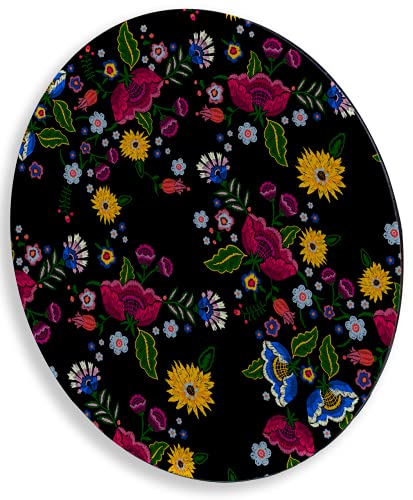 Charola giratoria de madera - LAZY SUSAN Hecha a mano - Modelo: Xochimilco