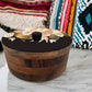 Tortillero Artesanal De Madera De Parota Con Tapa Decorada Y Resina – Hecho A Mano En México Por Mujeres Artesanas Modelo: Eleganza