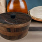 Tortillero Artesanal De Madera De Parota Con Tapa Decorada Y Resina – Hecho A Mano En México Por Mujeres Artesanas Modelo: Marquina