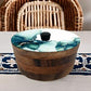 Tortillero Artesanal De Madera De Parota Con Tapa Decorada Y Resina – Hecho A Mano En México Por Mujeres Artesanas Modelo: Polanco