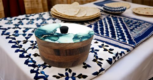Tortillero Artesanal De Madera De Parota Con Tapa Decorada Y Resina – Hecho A Mano En México Por Mujeres Artesanas Modelo: Polanco