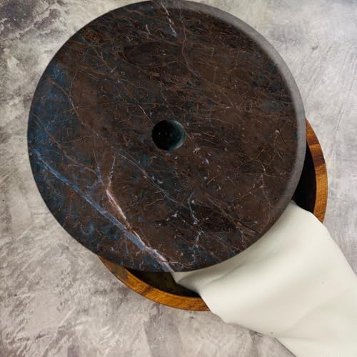 Tortillero Artesanal De Madera De Parota Con Tapa Decorada Y Resina – Hecho A Mano En México Por Mujeres Artesanas Modelo: Marquina