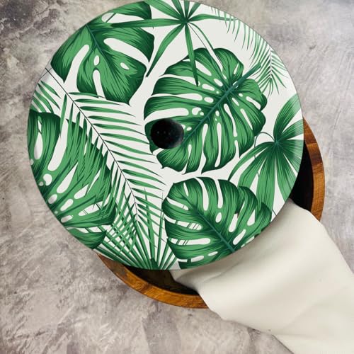 Tortillero Artesanal De Madera De Parota Con Tapa Decorada Y Resina – Hecho A Mano En México Por Mujeres Artesanas Modelo: Monstera