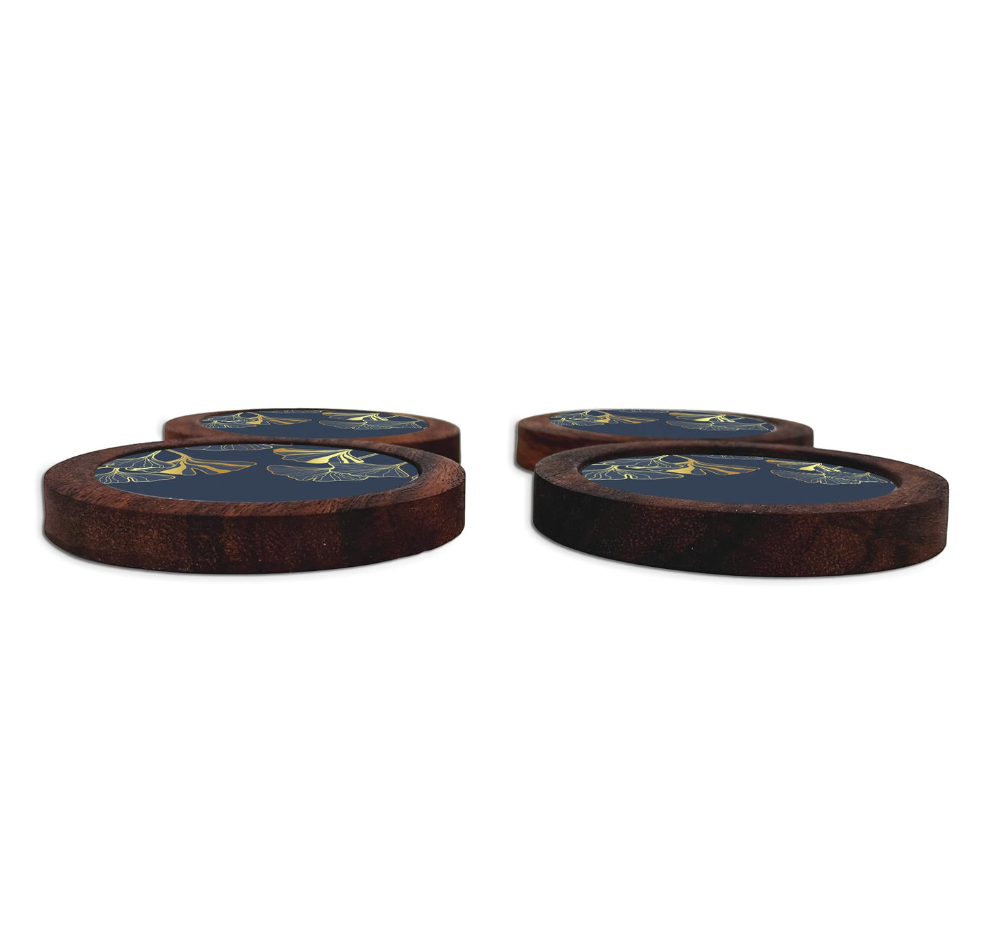 Juego De 4 Portavasos Artesanales, Coasters Hechos A Mano. Modelo: Fiori | Hecho a mano en México