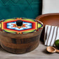 Tortillero Artesanal De Madera De Parota Con Tapa Decorada Y Resina – Hecho A Mano En México Por Mujeres Artesanas Modelo: Huichol