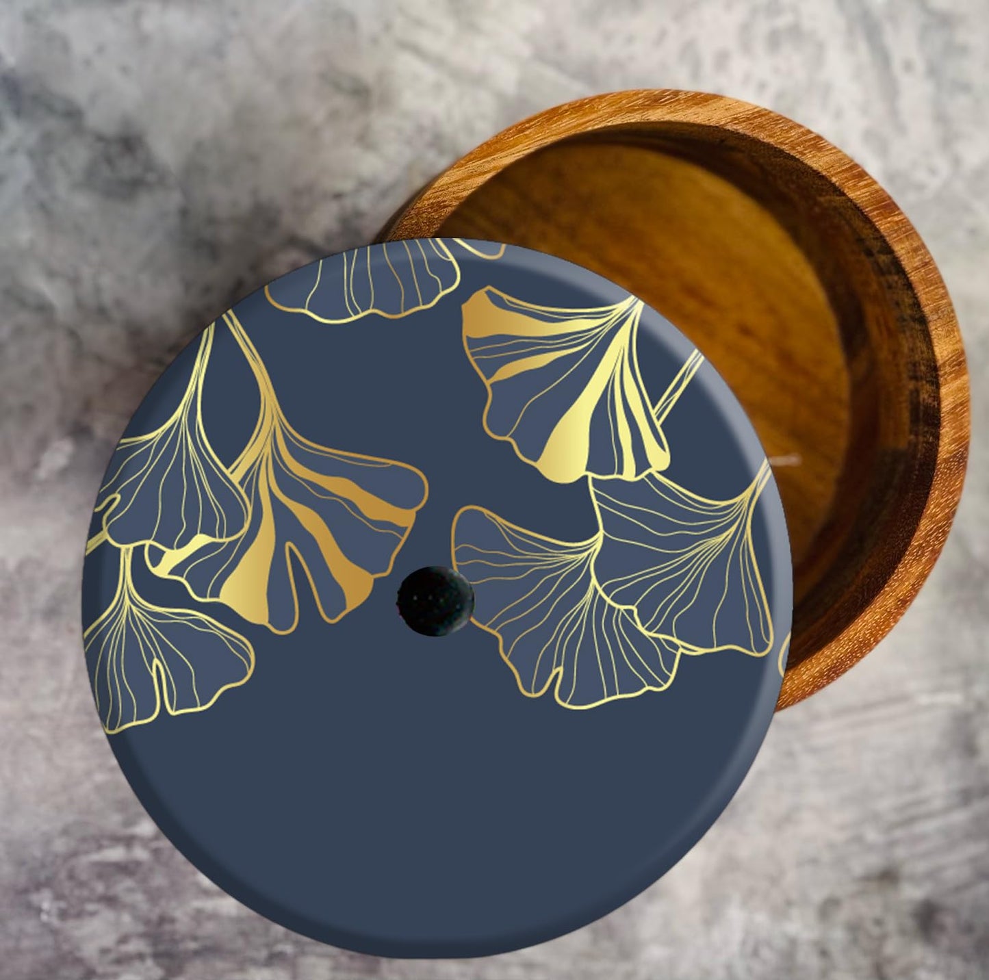 Tortillero Artesanal De Madera De Parota Con Tapa Decorada Y Resina – Hecho A Mano En México Por Mujeres Artesanas Modelo: Fiori