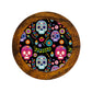 Juego De 4 Portavasos Artesanales, Coasters Hechos A Mano. Modelo: Calaverita | Hecho a mano en México