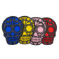 Imagen de tortillero artesanal – set de portavasos día de muertos en forma de calavera en madera de mdf - hechos y pintados a mano | hecho a mano en méxico artesanal mexicano