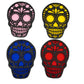 Set De Portavasos Día De Muertos En Forma De Calavera En Madera De Mdf - Hechos Y Pintados A Mano | Hecho a mano en México