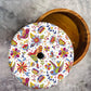 Tortillero Artesanal De Madera De Parota Con Tapa Decorada Y Resina – Hecho A Mano En México Por Mujeres Artesanas Modelo: Folklorico