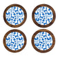 Imagen de tortillero artesanal – juego de 4 portavasos artesanales, coasters hechos a mano. modelo: otomí blanco | hecho a mano en méxico artesanal mexicano