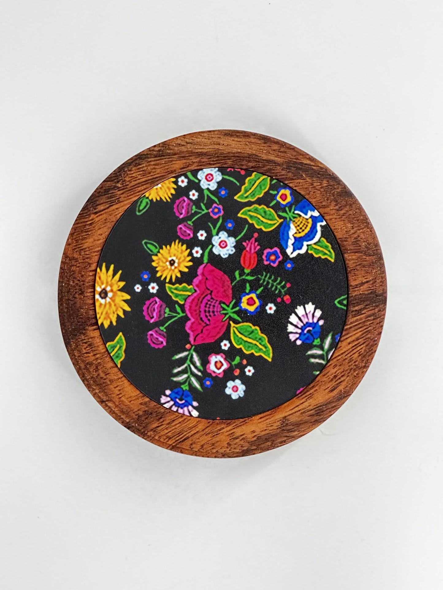 Juego De 4 Portavasos Artesanales, Coasters Hechos A Mano. Modelo: Xochimilco | Hecho a mano en México