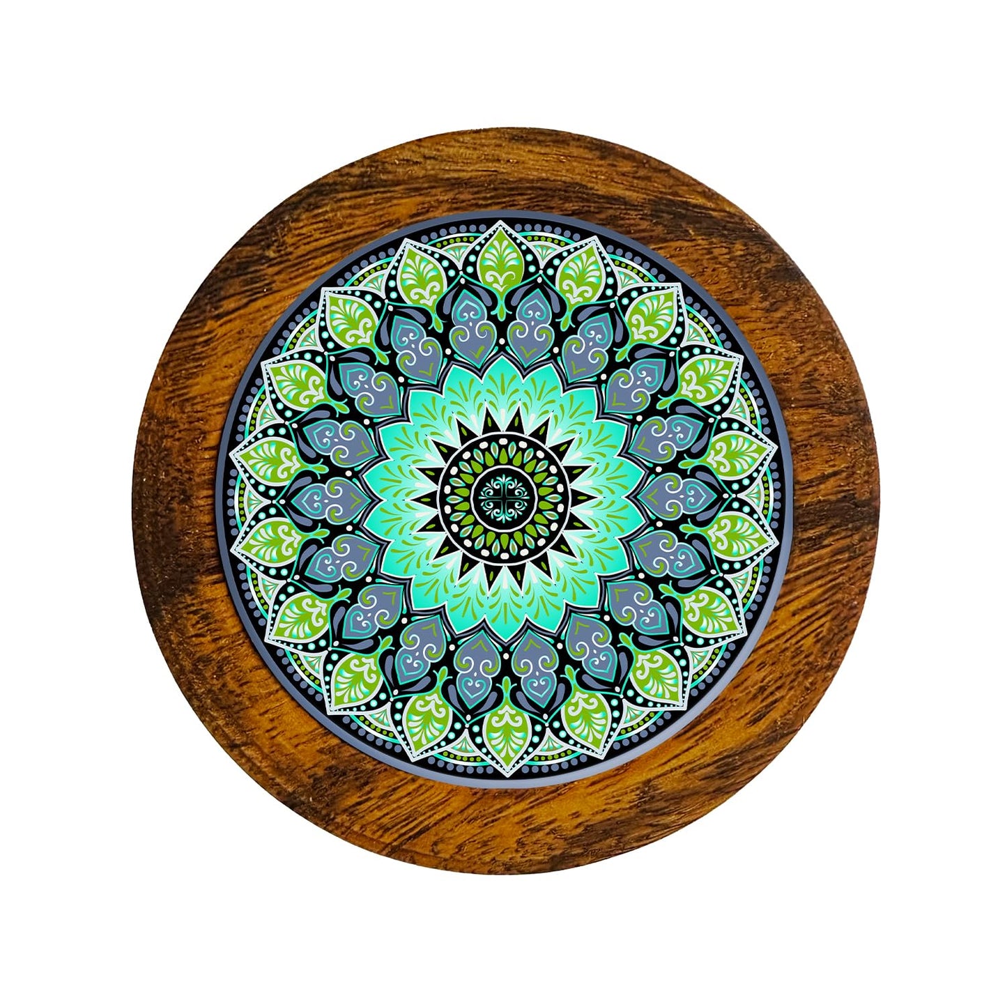 Juego De 4 Portavasos Artesanales, Coasters Hechos A Mano. Modelo: Mandala | Hecho a mano en México