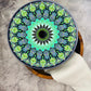 Tortillero Artesanal De Madera De Parota Con Tapa Decorada Y Resina – Hecho A Mano En México Por Mujeres Artesanas Modelo: Mandala