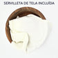 HASTA LA RAIZ | Tortillero Artesanal de Madera de Parota con Tapa Decorada y Resina – Hecho a Mano en México por Mujeres Artesanas Modelo: Tenango blanco
