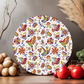 Charola giratoria de madera - LAZY SUSAN Hecha a mano -  Modelo: Folklorico