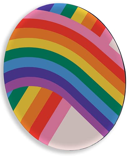 Tabla Redonda Para Quesos, Botanas Y Carnes Frias Hecha A Mano. Modelo  Arcoiris Para Lgbtq Pride | Hecho a mano en México