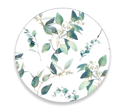Charola giratoria de madera - LAZY SUSAN Hecha a mano -  Modelo: Hojas
