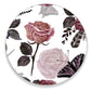 Imagen de tortillero artesanal – charola giratoria de madera - lazy susan hecha a mano -  modelo: rosas vintage | hecho a mano en méxico artesanal mexicano