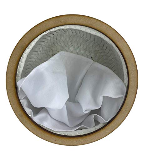 Tortillero térmico artesanal.  Diseño Tenangos Otomí Blanco