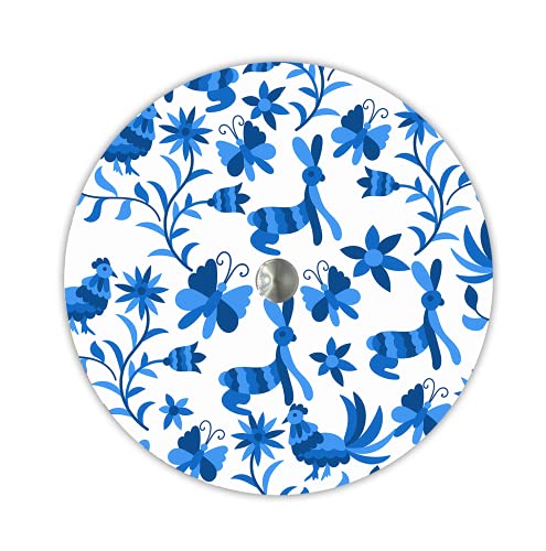 Tortillero Térmico Artesanal.  Diseño Otomí Blanco