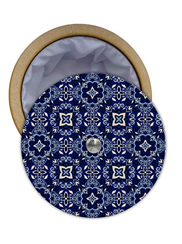 Tortillero Térmico Artesanal.  Diseño Talavera Oscuro