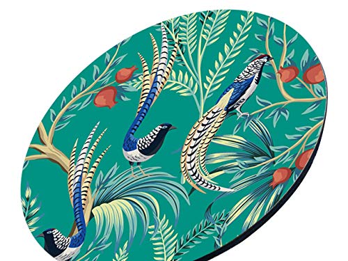 Charola giratoria de madera - LAZY SUSAN Hecha a mano -  Modelo:  Aves Vintage