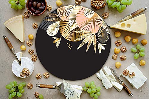 Tabla Redonda Para Quesos, Botanas Y Carnes Frias Hecha A Mano. Modelo Eleganza | Hecho a mano en México