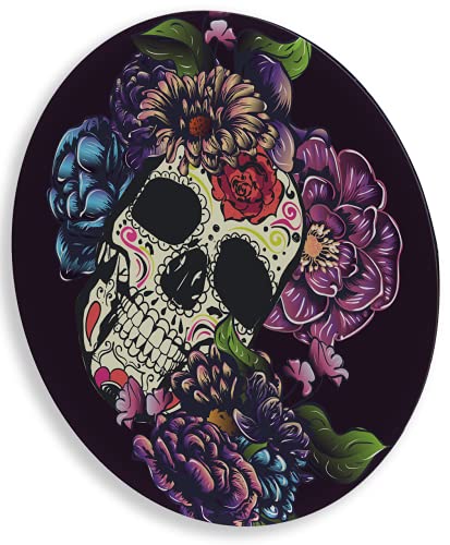 Charola giratoria de madera - LAZY SUSAN Hecha a mano -  Modelo: Catrina