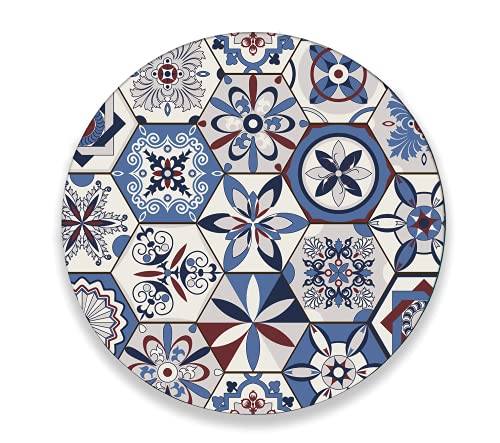 Imagen de tortillero artesanal – tabla redonda para quesos, botanas y carnes frias hecha a mano. modelo otomano | hecho a mano en méxico artesanal mexicano