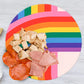 Tabla Redonda Para Quesos, Botanas Y Carnes Frias Hecha A Mano. Modelo  Arcoiris Para Lgbtq Pride | Hecho a mano en México