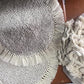 Juego de 4 manteles individuales bajo platos o platos base de macramé tejido a mano estilo boho y hecho en México por artesanas de San Luis Potosí