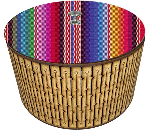 Imagen de tortillero térmico artesanal.  diseño zarape artesanal mexicano