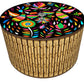 Imagen de tortillero térmico artesanal.  diseño tenangos multicolores artesanal mexicano