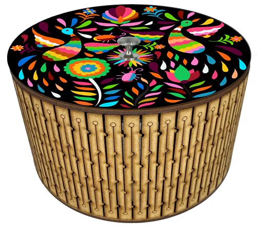 Tortillero térmico artesanal.  Diseño Tenangos multicolores