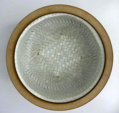 Tortillero térmico artesanal.  Diseño Tenangos Otomí Blanco