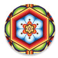 Imagen de tortillero artesanal – charola giratoria de madera - lazy susan hecha a mano -  modelo: huichol | hecho a mano en méxico artesanal mexicano