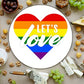 Tortillero artesanal – Tabla Redonda Para Quesos, Botanas Y Carnes Frias Hecha A Mano. Modelo Let'S Love Para Lgbtq | Hecho a mano en México