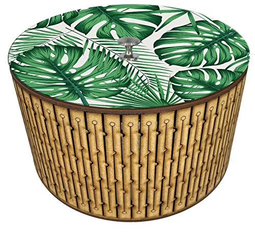 Imagen de tortillero térmico artesanal.  diseño  monstera artesanal mexicano