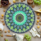 Tabla Redonda Para Quesos, Botanas Y Carnes Frias Hecha A Mano. Modelo Mandala | Hecho a mano en México