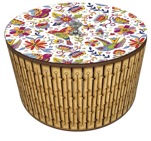 Imagen de tortillero térmico artesanal.  diseño  folklorico artesanal mexicano